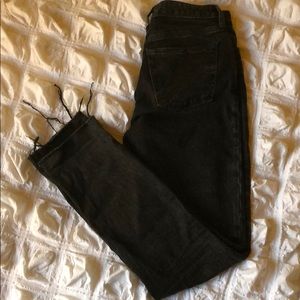 Abercrombie high rise washed black slim jeans